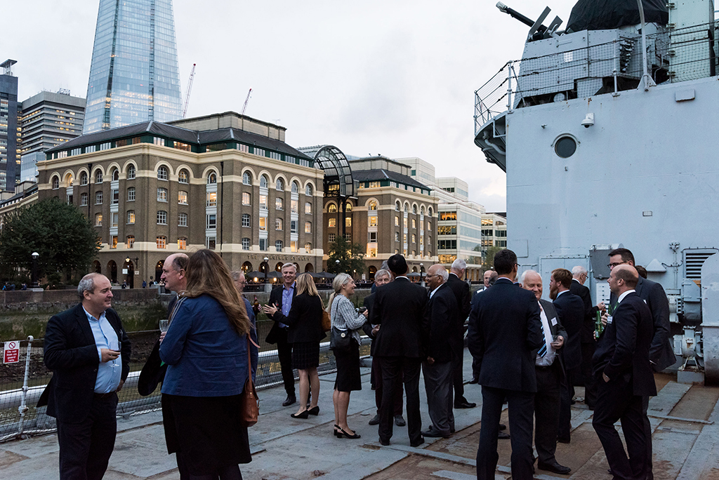 Guests at John Beynon's welcome event