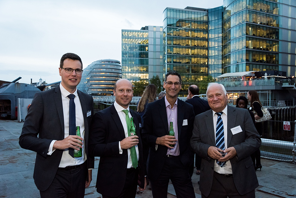 Guests at John Beynon's welcome event