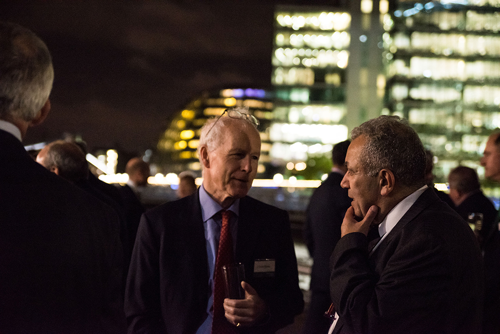 Guests at John Beynon's welcome event